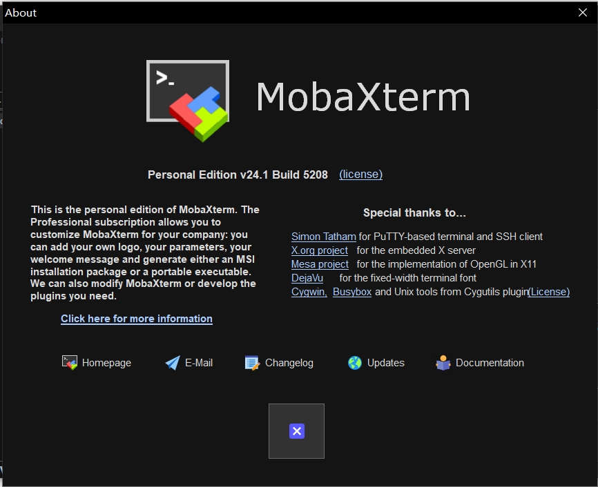 激活之前的 MobaXterm