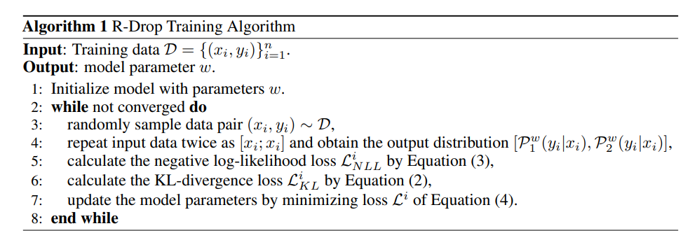 R-Drop Algorithm